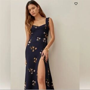 Reformation Floral Print Midi Dress